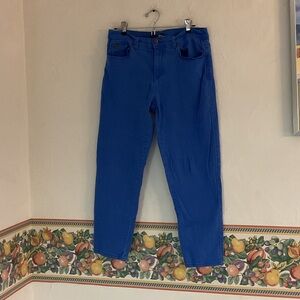 DG2 by Diane Gilman Virtual Stretch Crop Jeans, Size 12P, Blue